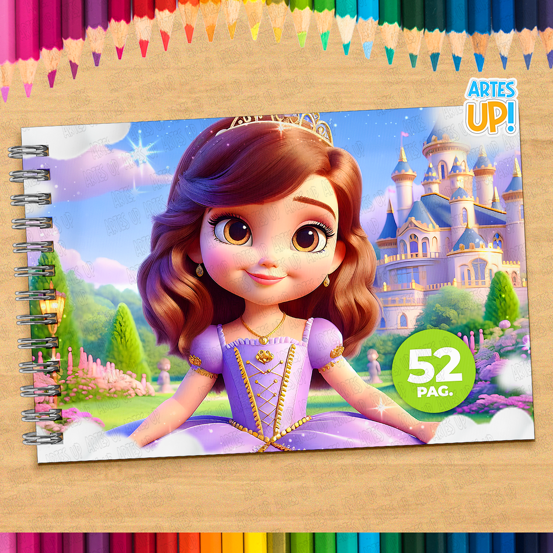 Livro de Colorir Princesa Sofia para imprimir 1