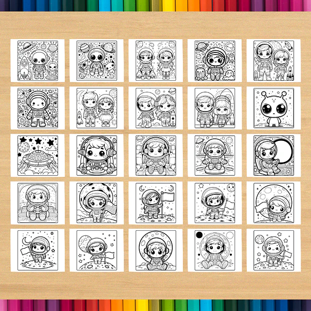 Astronaut Boy Coloring Book to Print 4