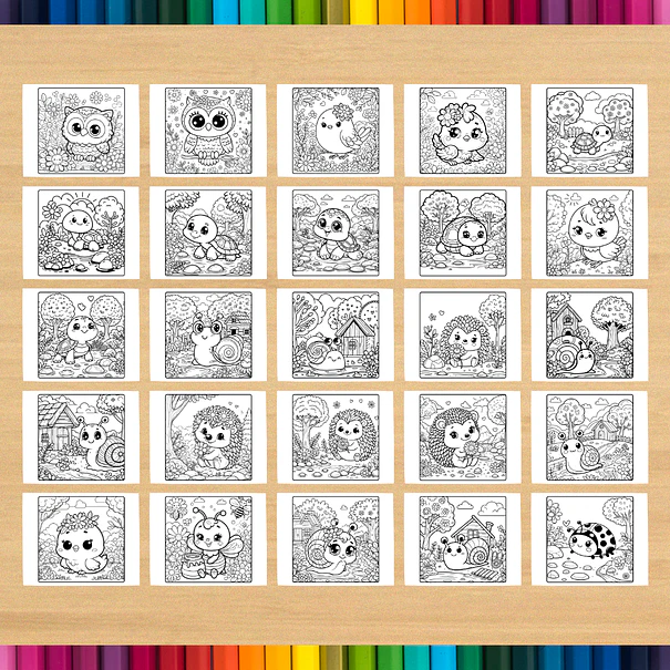 Jardín encantado: libro para colorear e imprimir 4