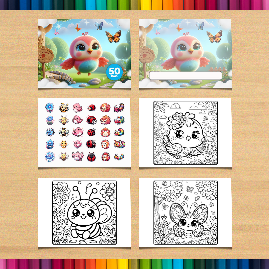 Livro de Colorir Jardim Encantado para imprimir 3