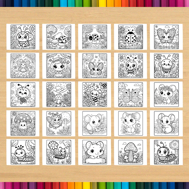 Jardín encantado: libro para colorear e imprimir 5