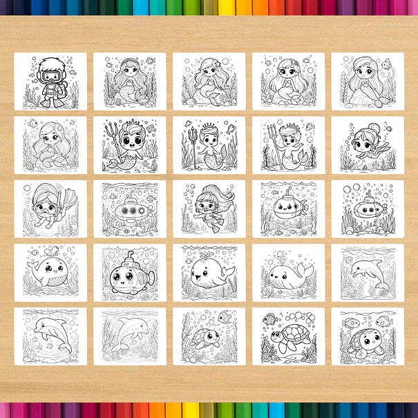 Printable Seabed Coloring Book 4