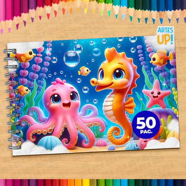 Printable Seabed Coloring Book 1