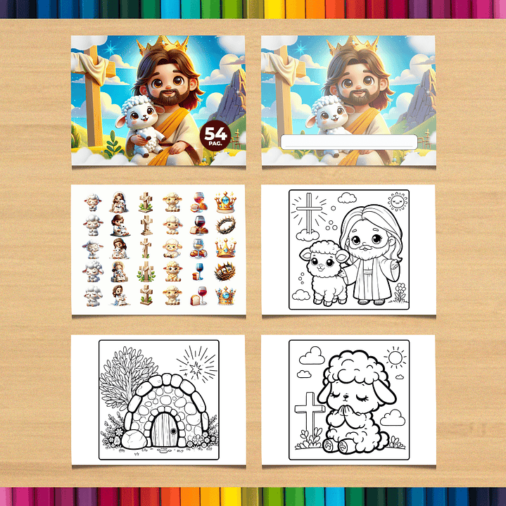 Livro de Colorir Páscoa Cristã Ressureição de Cristo para impressão 3