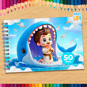 Jonah and the Whale Coloring Book to Print