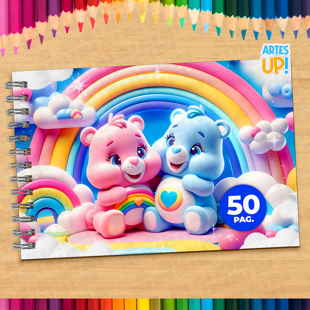 Livro de Colorir Ursinhos Carinhosos para imprimir 1