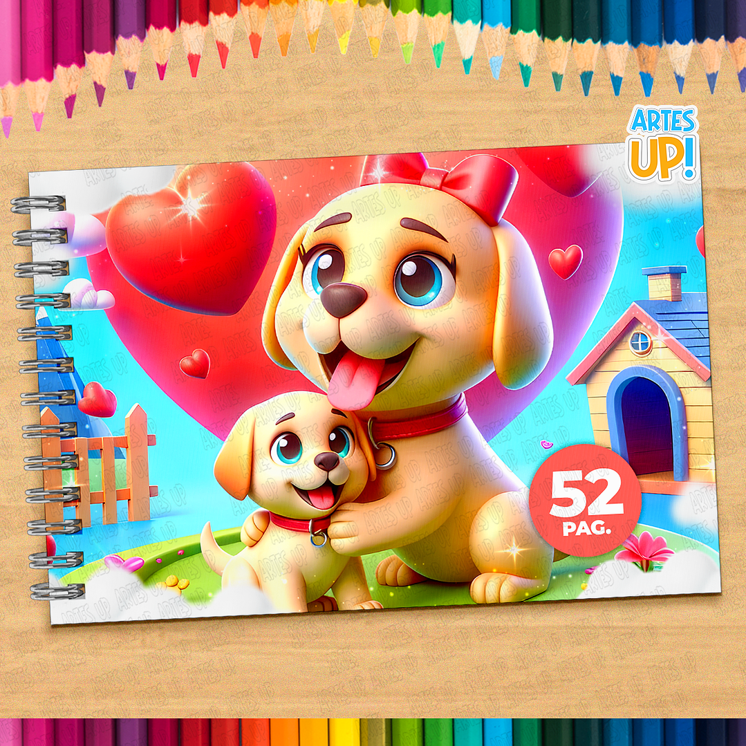 Livro de Colorir Mamãe Cachorra para imprimir 1