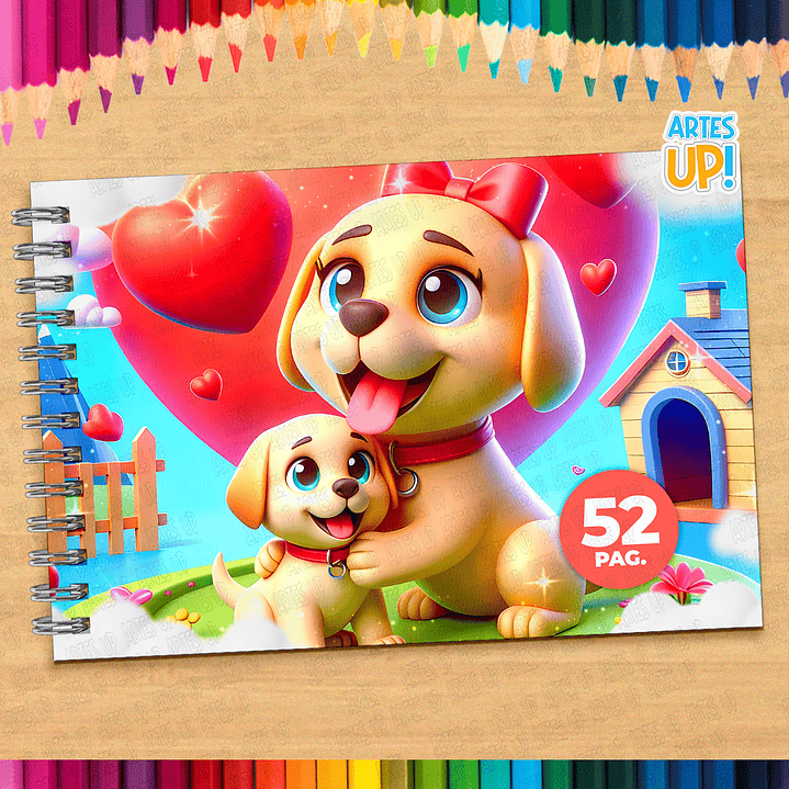 Livro de Colorir Mamãe Cachorra para imprimir 1