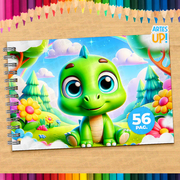 Livro de Colorir Dinossauro para imprimir 1