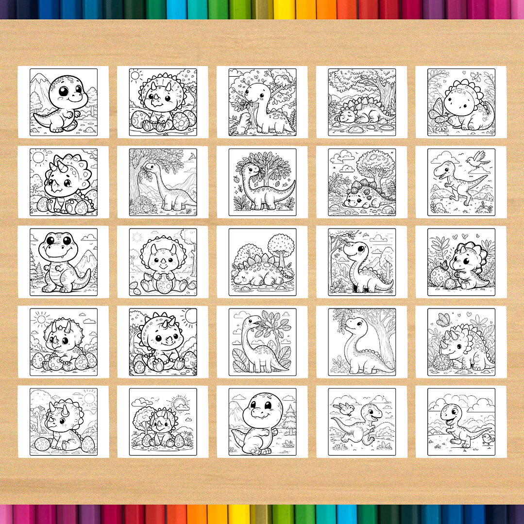 Livro de Colorir Dinossauro para imprimir 4