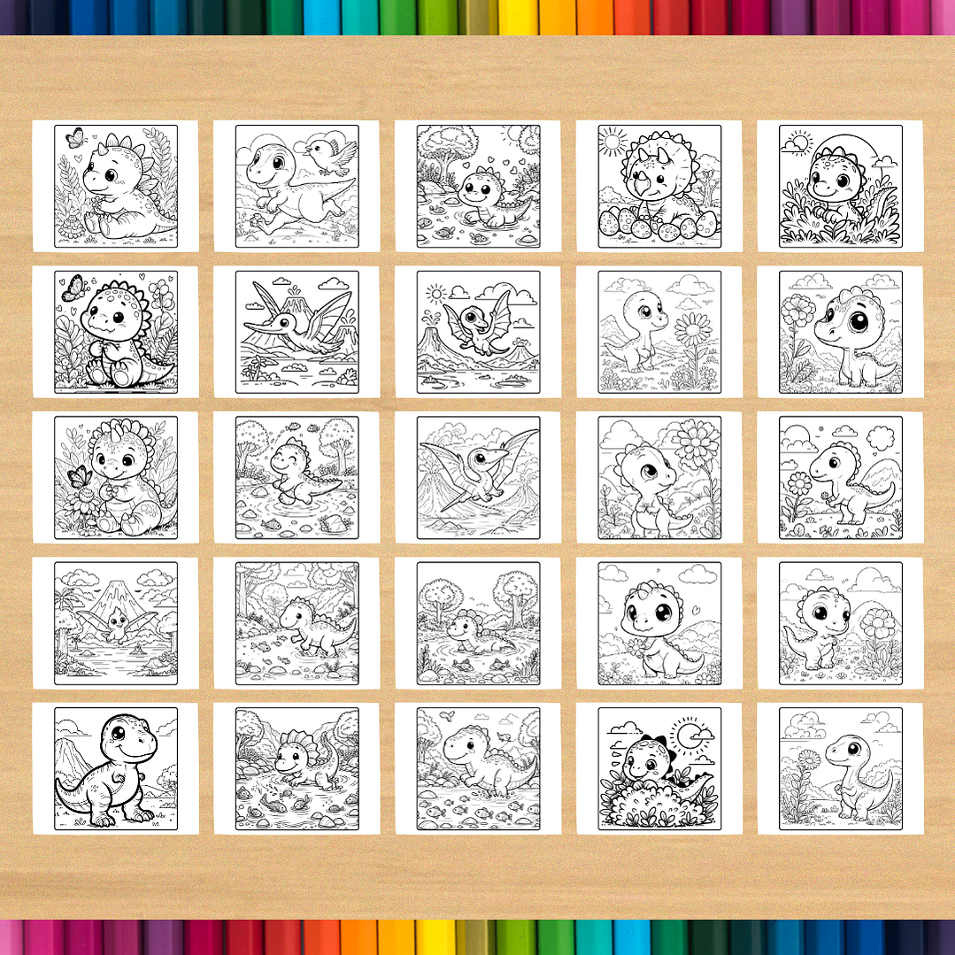 Livro de Colorir Dinossauro para imprimir 5