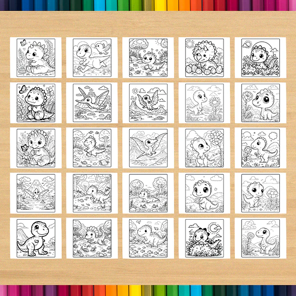 Livro de Colorir Dinossauro para imprimir 5