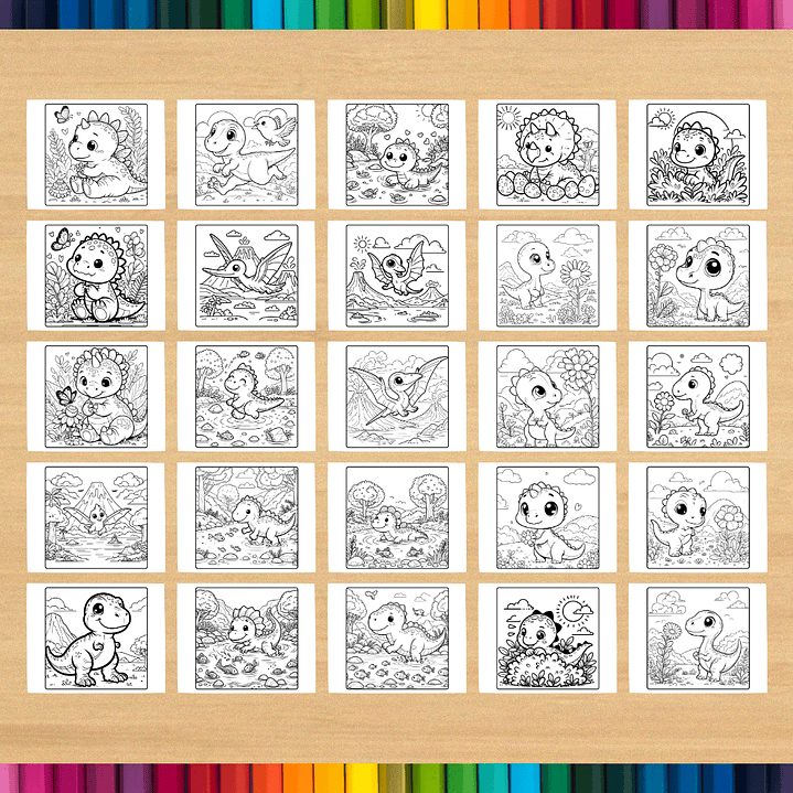 Livro de Colorir Dinossauro para imprimir 5