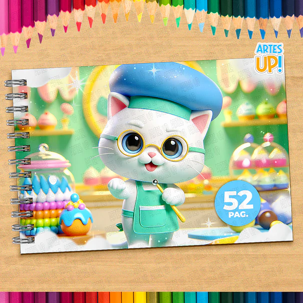 Livro de Colorir Gatinho para imprimir 1