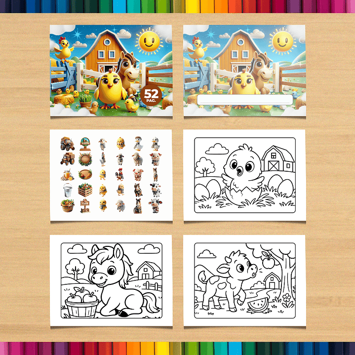 Livro de Colorir Fazenda para imprimir 3