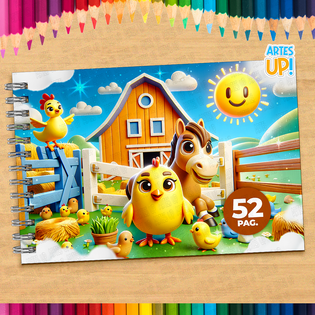 Livro de Colorir Fazenda para imprimir 1