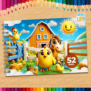 Libro para colorear de la granja para imprimir