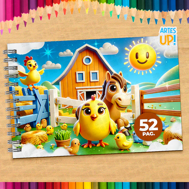 Livro de Colorir Fazenda para imprimir 1