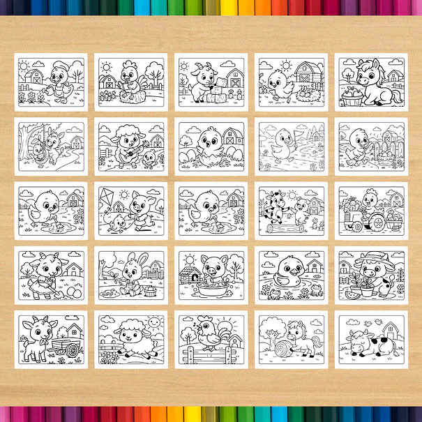 Livro de Colorir Fazenda para imprimir 5