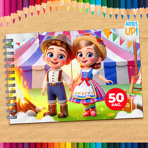 Libro para colorear Arraiá Festa Junina para imprimir