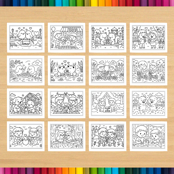 Valentine Couple Coloring Book to Print 4