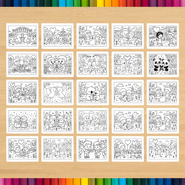Valentine Couple Coloring Book to Print 5