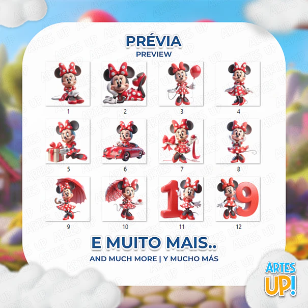 Digital Kit PNG Minnie Red Clipart 2