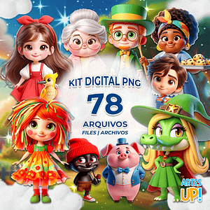 Kit Digital PNG Sitio do Picapau Amarelo 3D Clipart