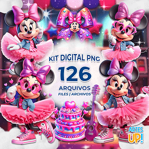 Kit digital PNG Minnie Fashion Star Clipart