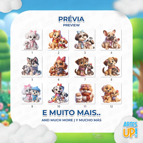 Kit Digital PNG Mãe Pet Clipart  2