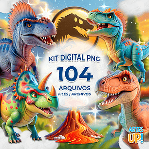 Kit Digital PNG Dinossauros Jurassic Park  Clipart 