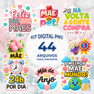 Kit de letras PNG digitales para el Día de la Madre