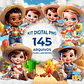 Kit Digital PNG Arriá Festa Junina Baby Clipart  - Thumbnail 1