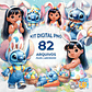 Kit Digital PNG Lilo e Stitch Páscoa Clipart  - Thumbnail 1