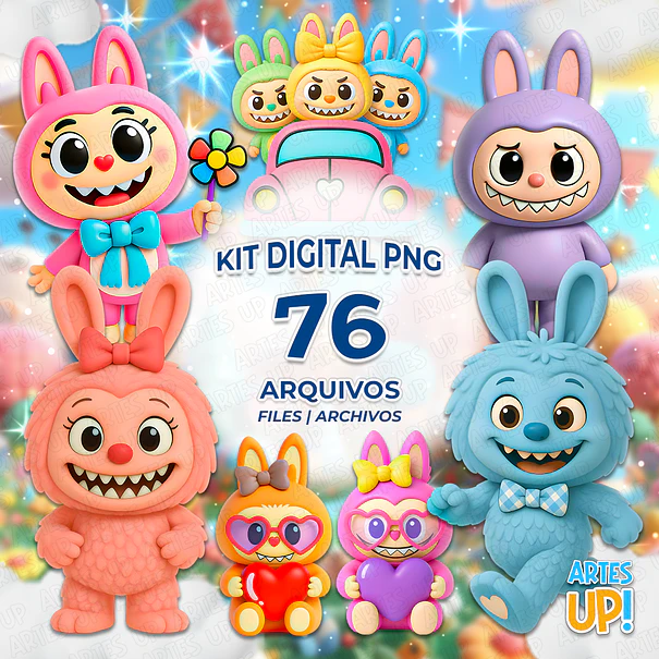 Digital Kit PNG Labubu Clipart  1