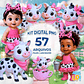 Kit Digital PNG Vaca Vaquinha 3D Clipart  - Thumbnail 1