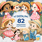 Kit Digital PNG Arraiá Festa Junina Kids aquarela Clipart  - Thumbnail 1