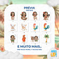 Kit Digital PNG Moana aquarela Clipart  - Thumbnail 2