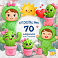 Kit Digital PNG Cacto Cute Clipart  - Thumbnail 1