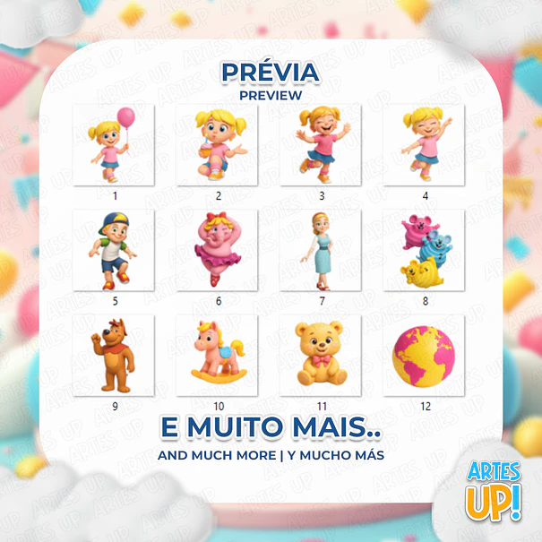 Kit Digital PNG Turma da Xuxinha Clipart  2