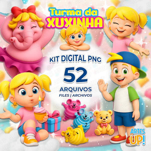 Kit Digital PNG Turma da Xuxinha Clipart  1
