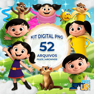 Kit Digital PNG Show da Luna 3D Clipart 