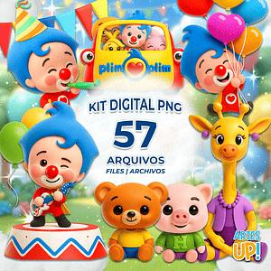 Kit digital PNG Plim Plim, un héroe del corazón 3D Clipart