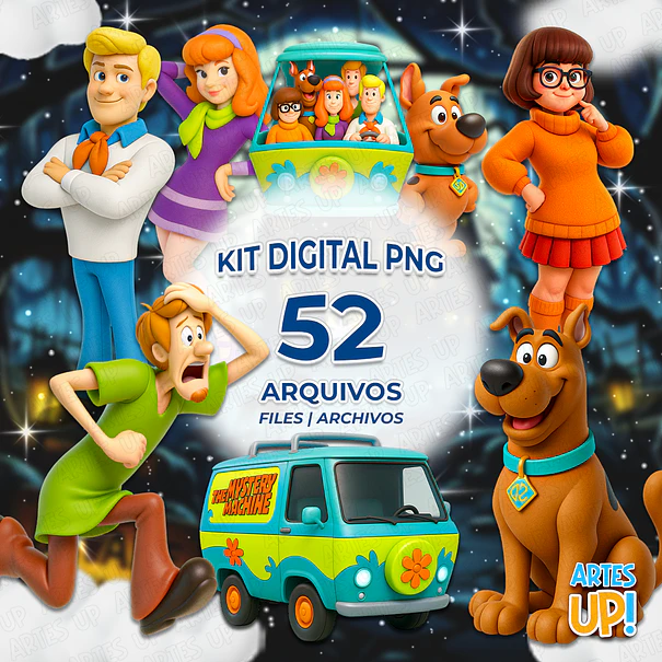 Kit Digital PNG Scooby Doo Clipart  1