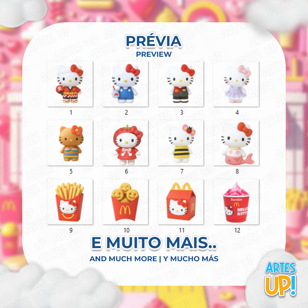 Kit Digital PNG Hello Kitty Mc Donald's Clipart  2