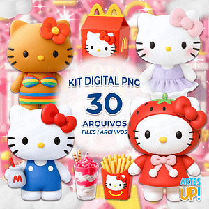 Kit digital PNG Hello Kitty Mc Donald's Clipart