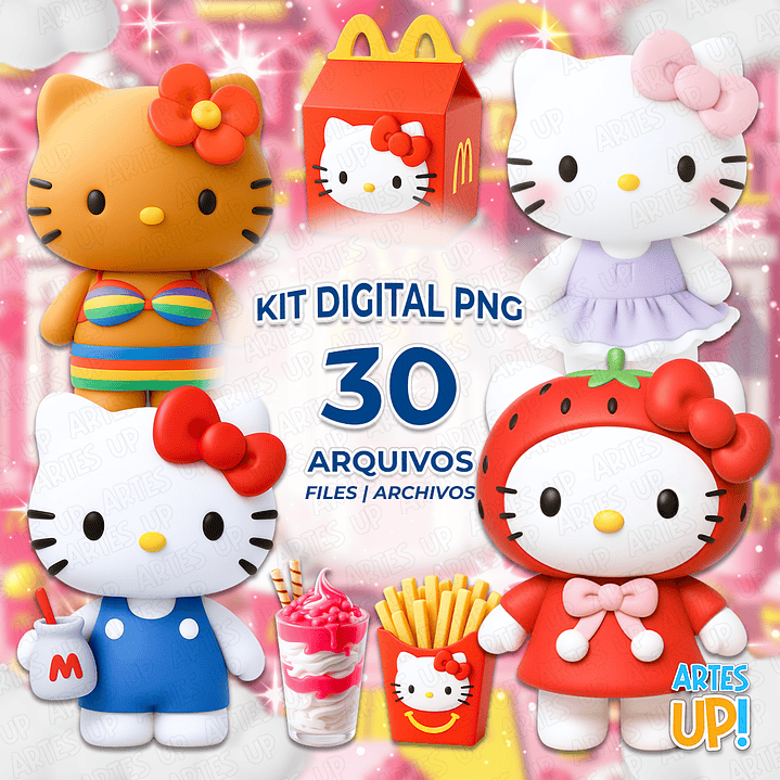 Kit Digital PNG Hello Kitty Mc Donald's Clipart  1
