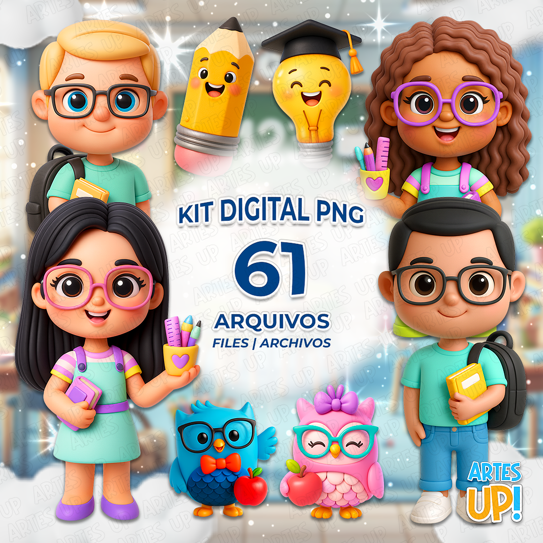 Kit Digital PNG Professores Clipart  1