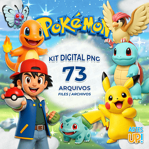 Kit digital 3D de Pokémon PNG Clipart