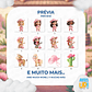Kit Digital PNG Fazendeira Cowgirl Rosa 3D Clipart  - Thumbnail 2